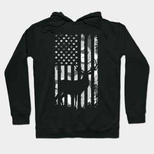 Camo Deer Hunting Flag Hoodie